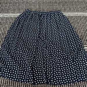Vintage Black Patterned Skirt